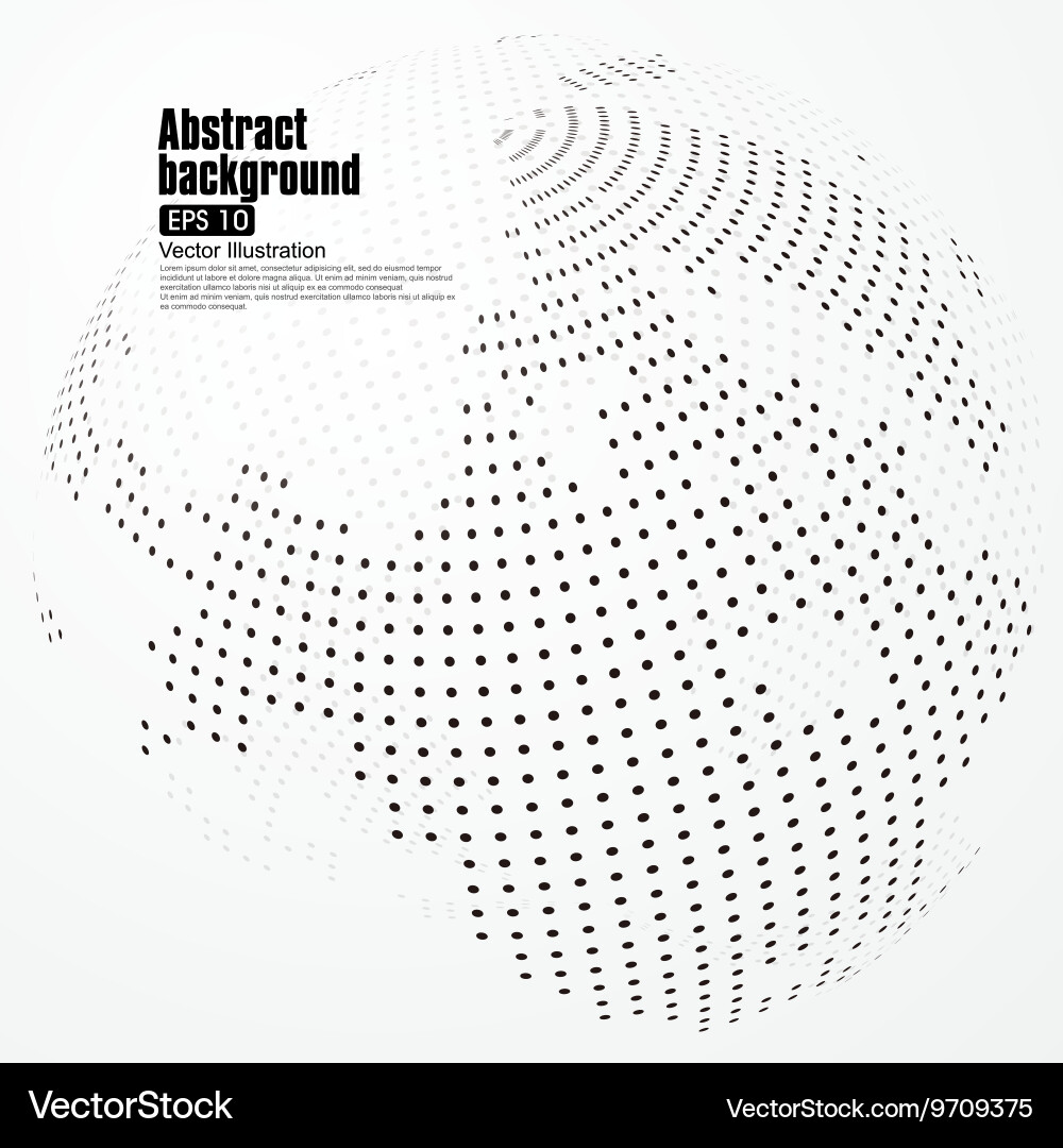 Interconnected Global Dots vector image