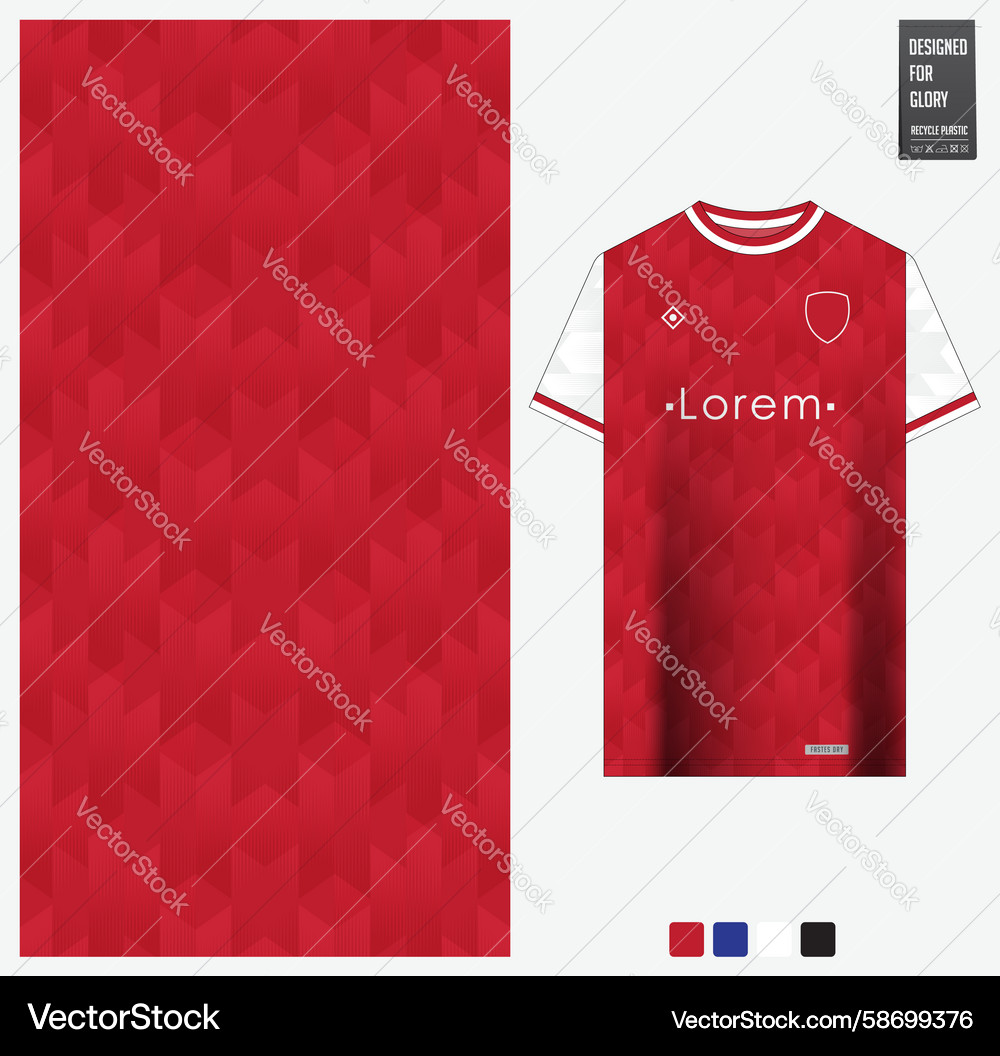 Geometric pattern with red background Geometric pattern with red background Vector Image
