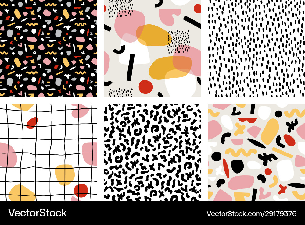 Modern Abstract Pattern Set vector image
