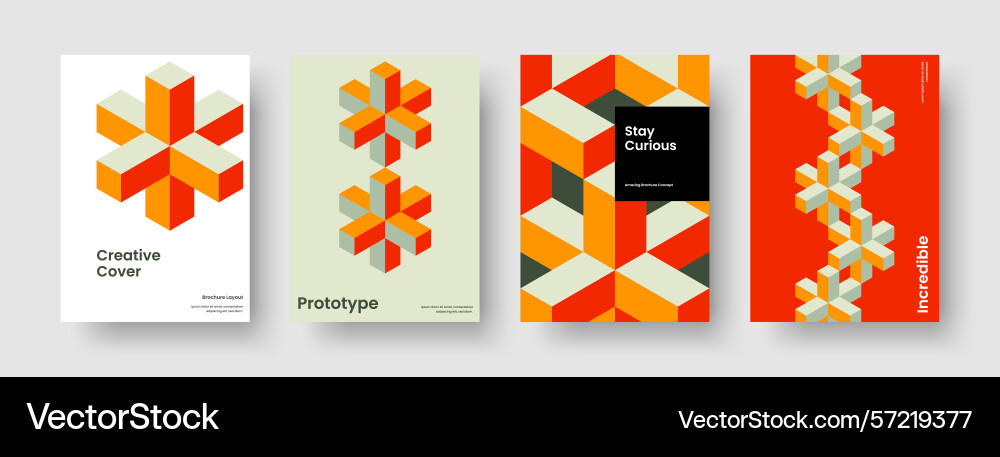 Geometric background layout isolated report vector image
