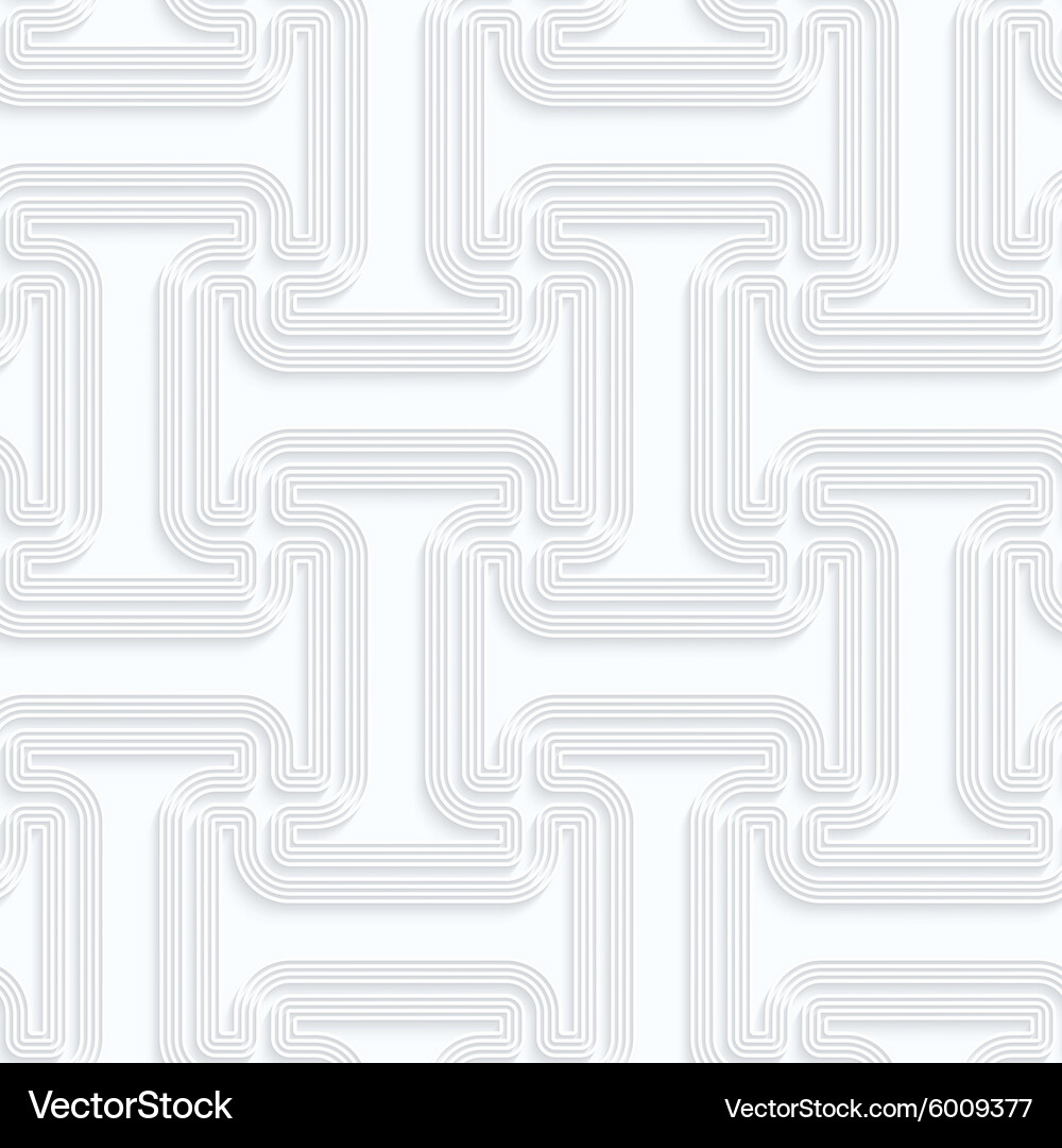 Quilling paper t shapes with offset Vector Image