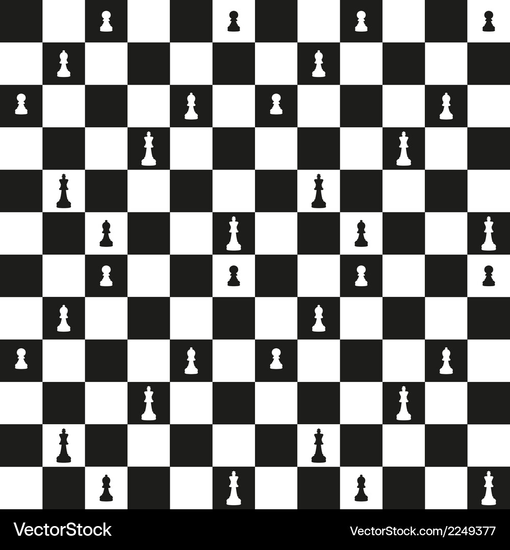 Seamless pattern with chessboard Vector Image