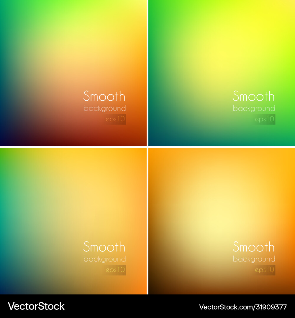 Smooth abstract colorful backgrounds set Smooth abstract colorful backgrounds set vector image