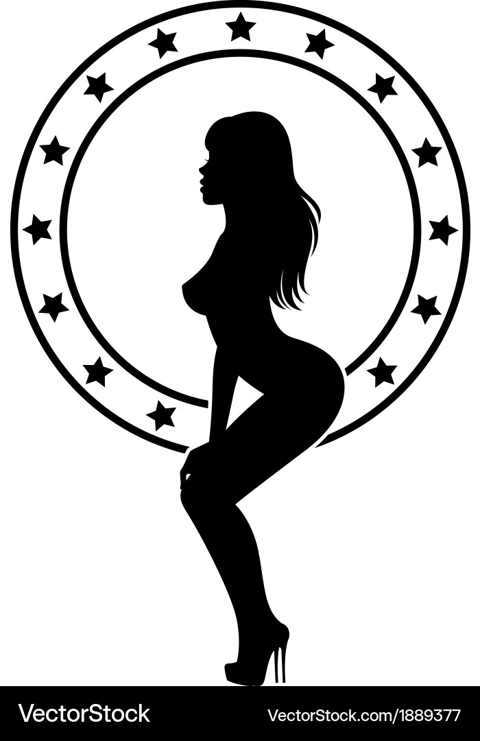 Stripper Silhouette vector image