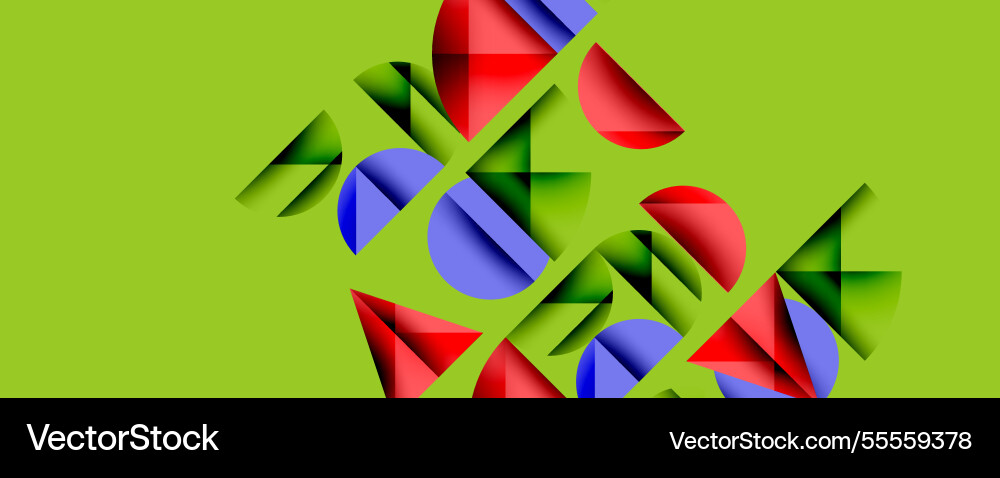 Abstract geometric pattern with intersecting Vector Image