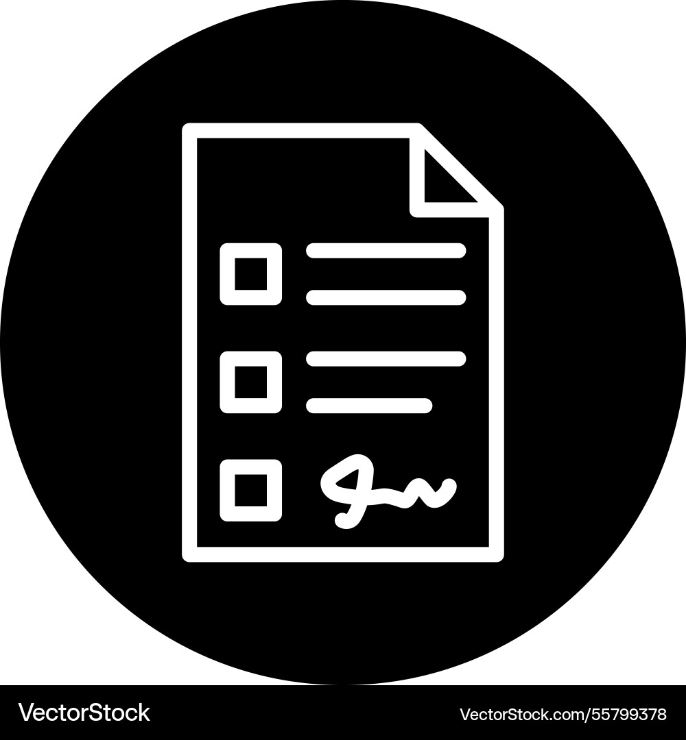 Contract form icon design Vector Image