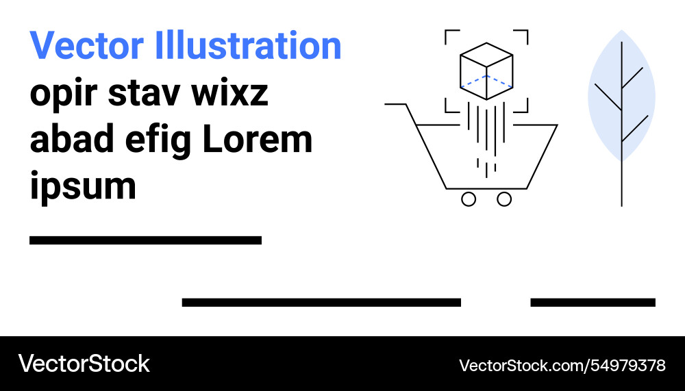 Modern design with abstract cube shopping cart Modern design with abstract cube shopping cart vector image