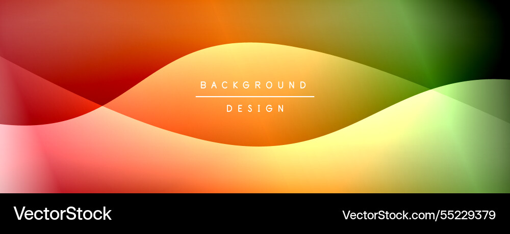Bright rainbow style color gradient with curve Bright rainbow style color gradient with curve vector image