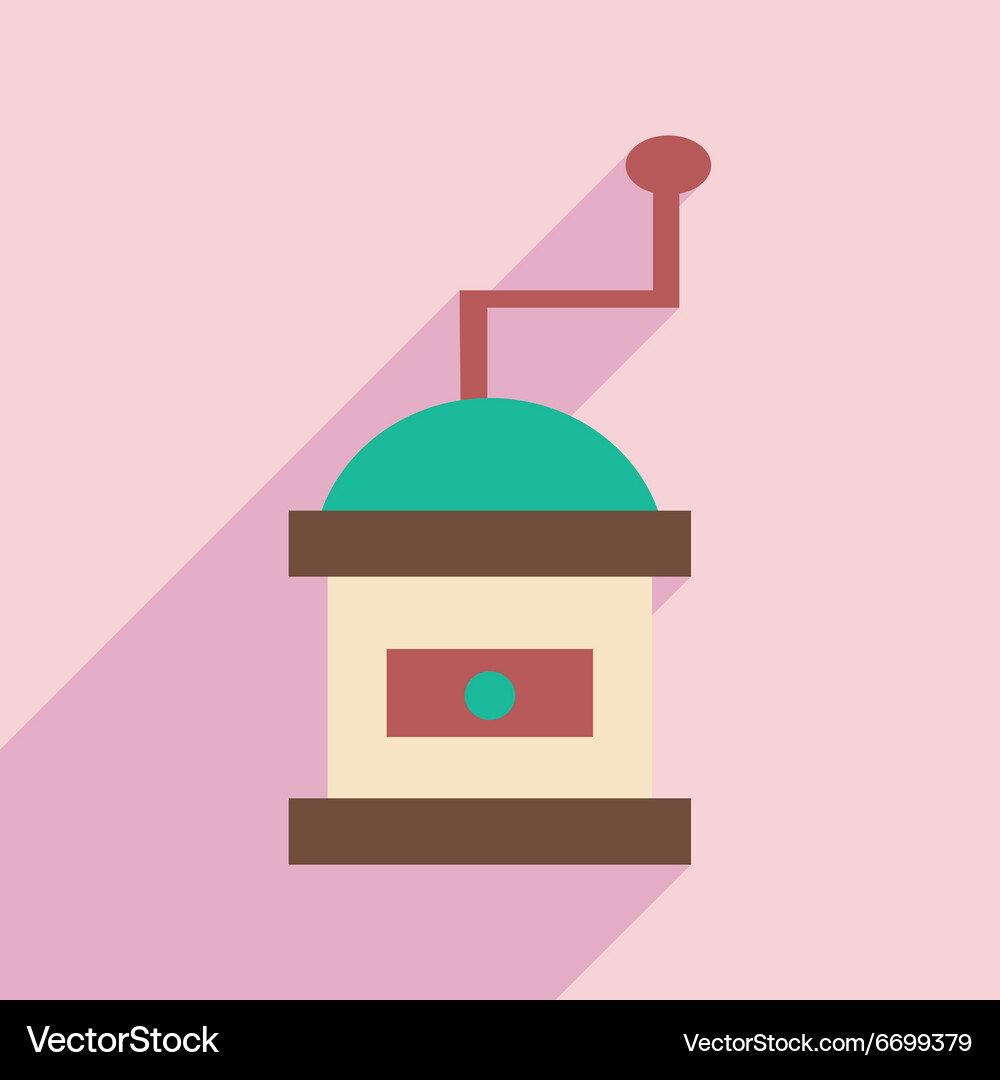 Flat with shadow icon and mobile application Vector Image