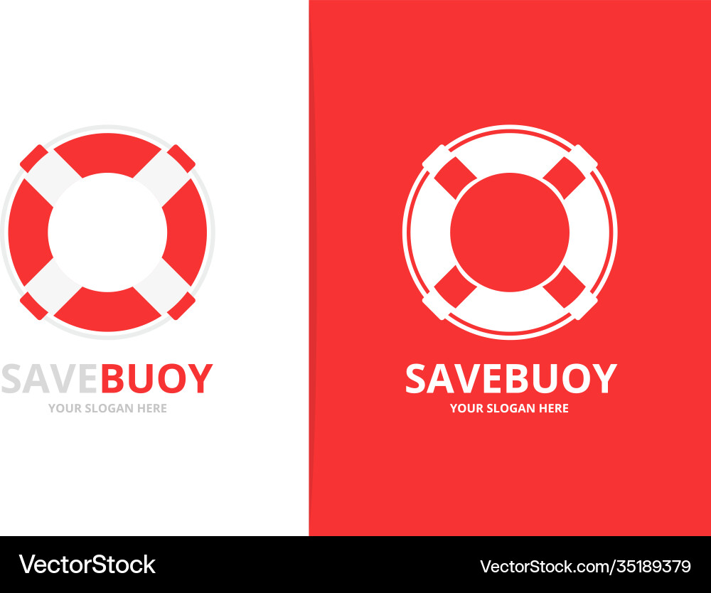 Lifebuoy Logo Kombination einzigartige Rettungsgurt Lifebuoy Logo Kombination einzigartige Rettungsgurt vektorbild