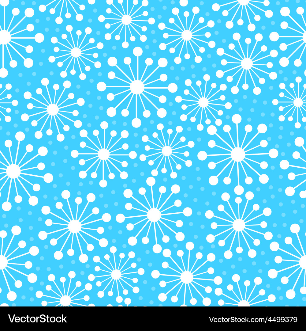 Winter Snowflake Pattern vector image