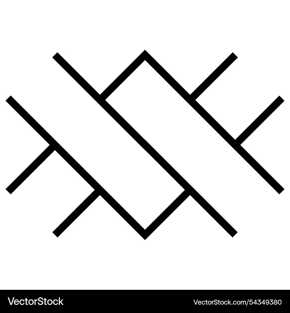 Intersecting lines angles geometric pattern vector image