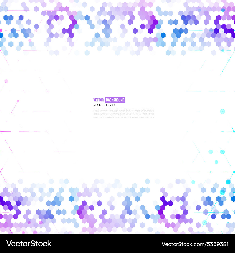 Abstract 3d hexagonal Vector Image