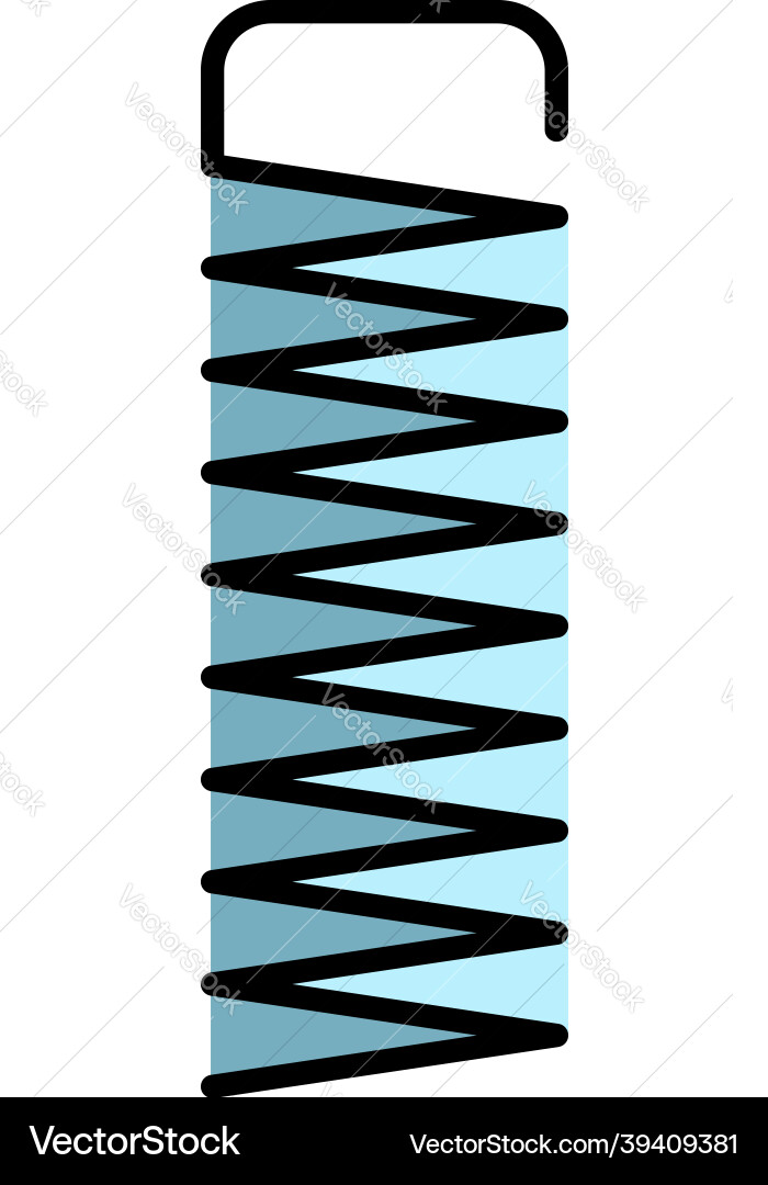 Coil object icon color outline Coil object icon color outline vector image