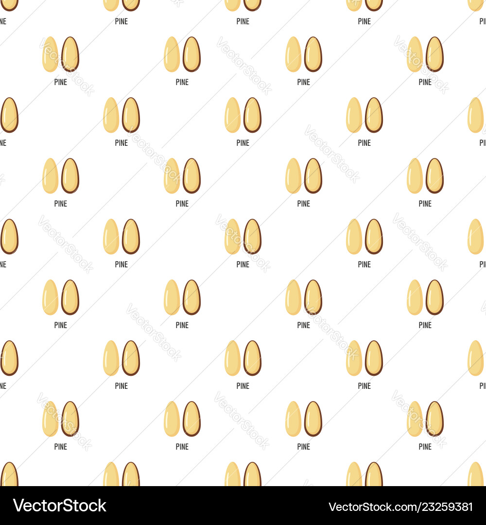 Pine pattern seamless Vector Image