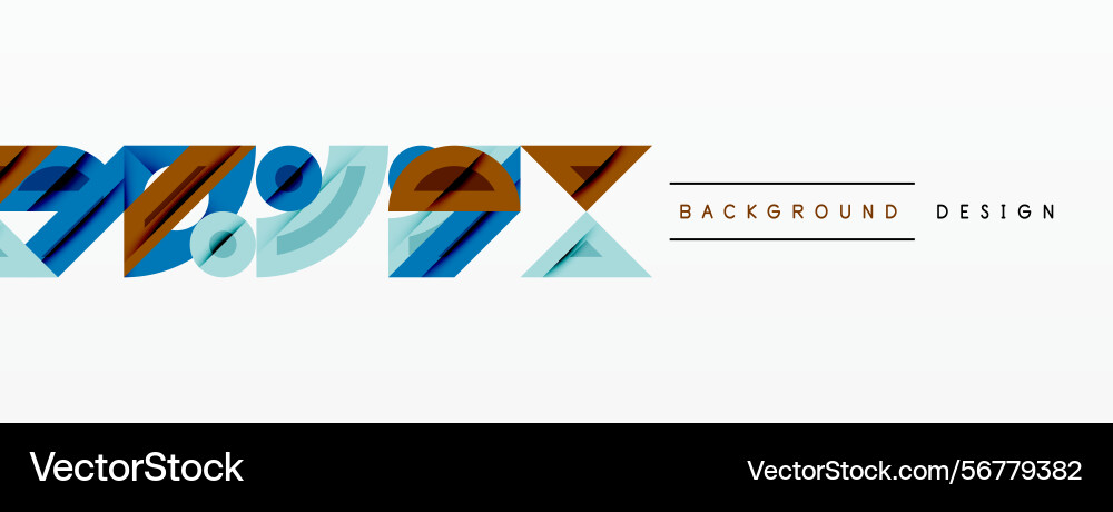 Abstract graphic elements form dynamic Vector Image