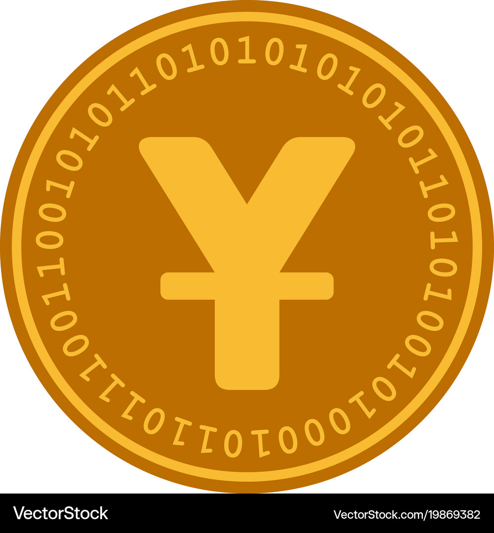 Chinese yuan digital coin – Royalty-Free Vector | VectorStock