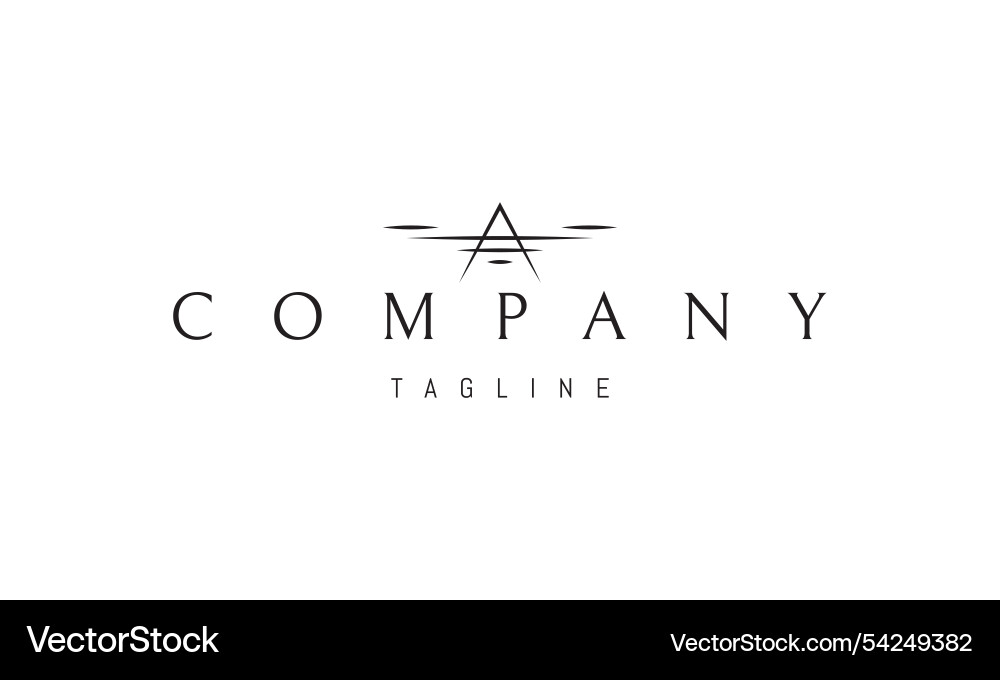Logo with an abstract image of a drone Logo with an abstract image of a drone vector image