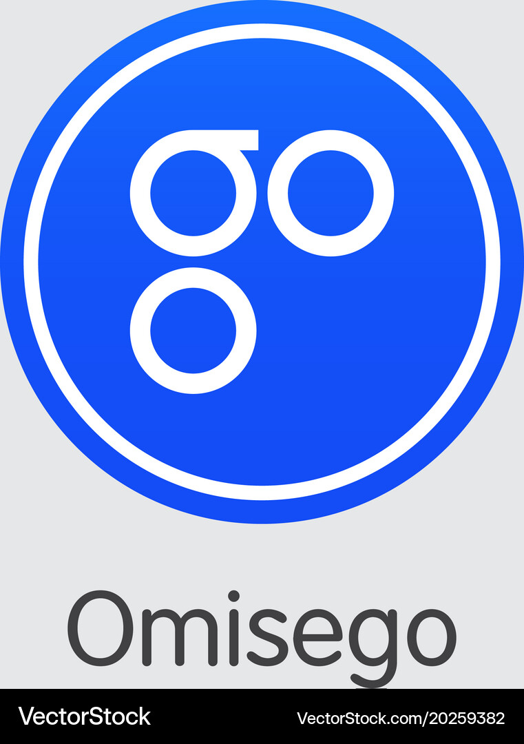 OmiseGO OMG Cryptocurrency Logo – Royalty-Free Vector | VectorStock