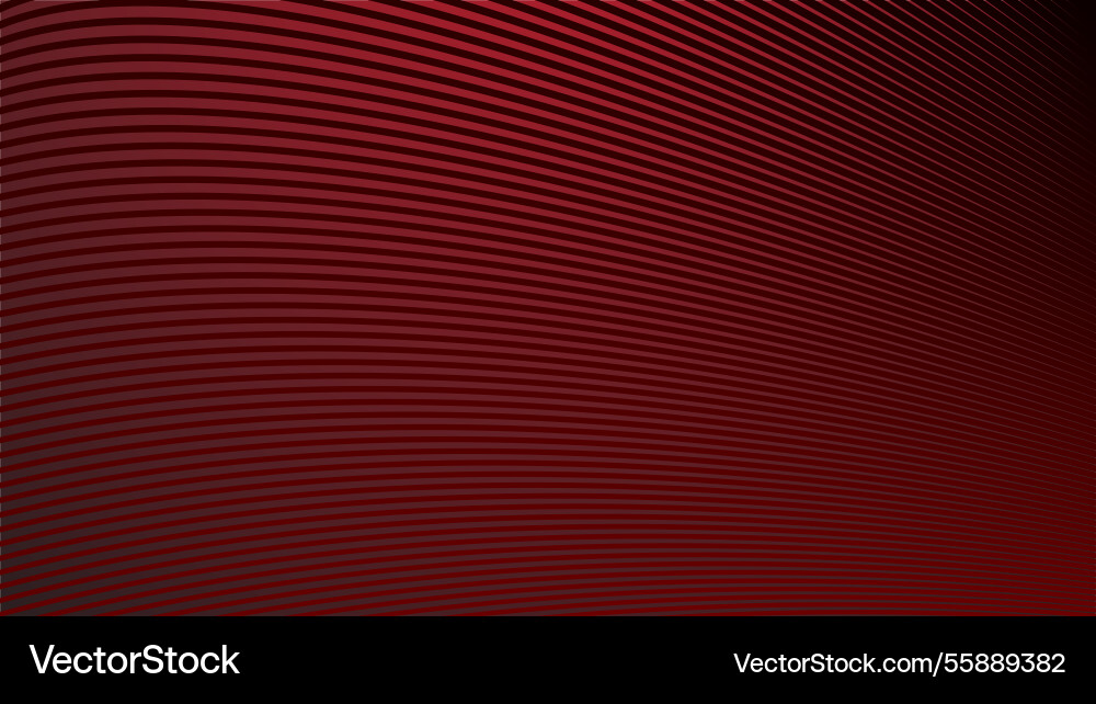 Red gradient with curve line abstract background vector image