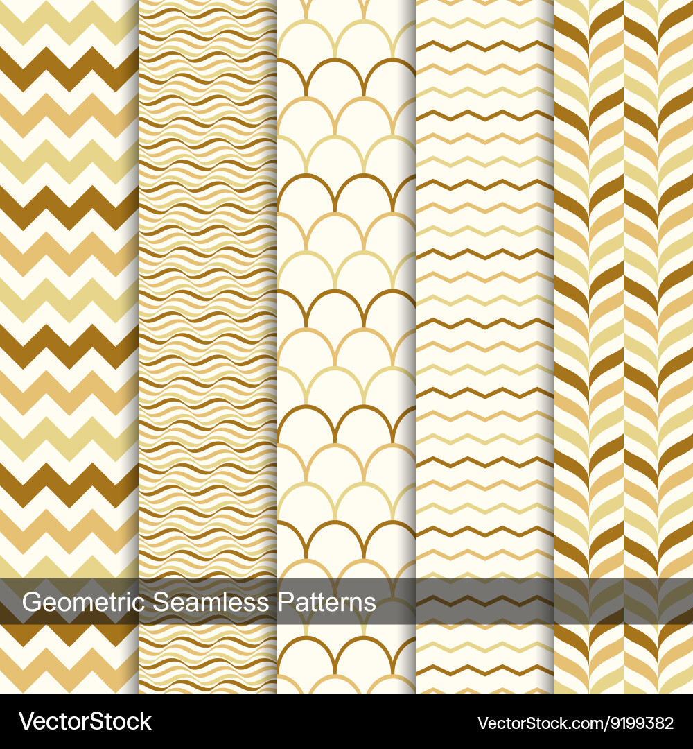 Retro Geometric Patterns vector image