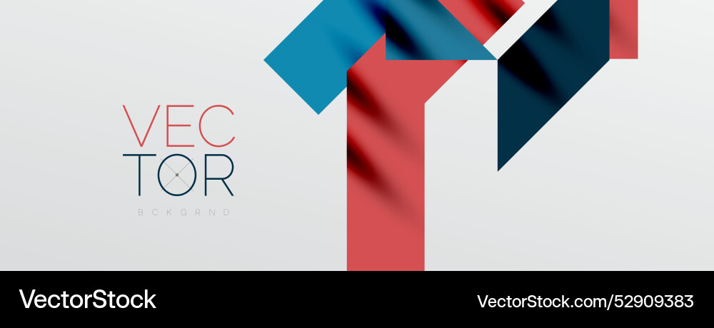 Dynamic lines and triangles Vector Image