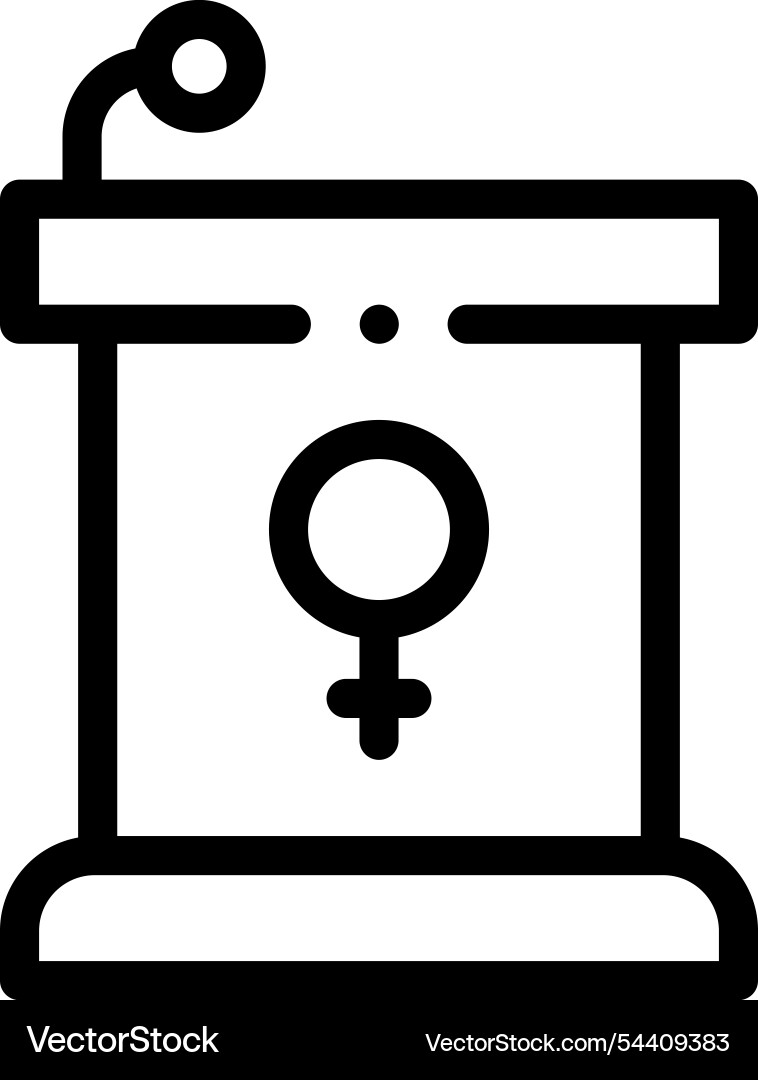 Lecture icon thin linear style design isolated Lecture icon thin linear style design isolated vector image