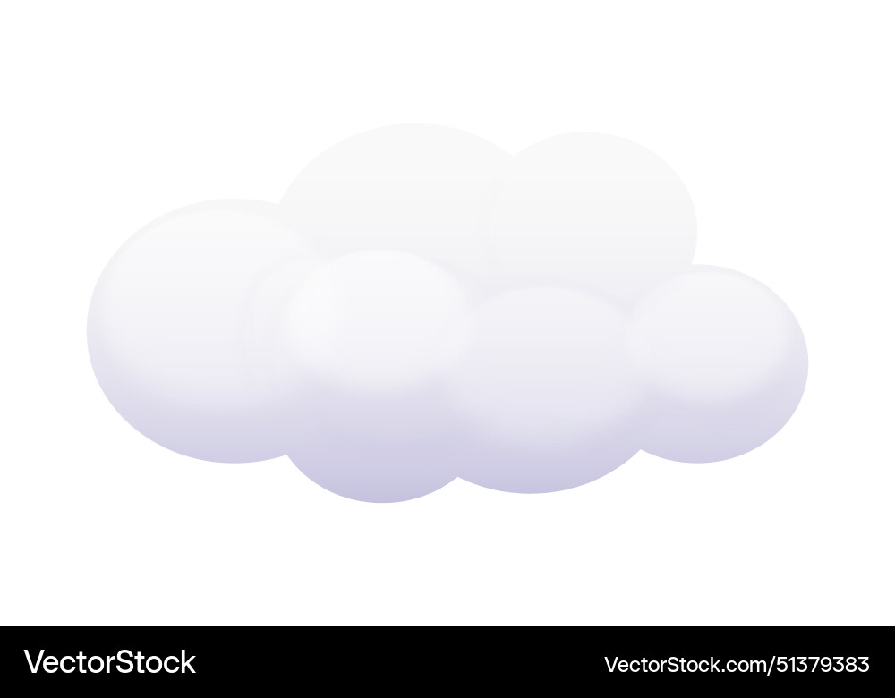Weiße Baumwollwolke realistische Himmel Dekoration Weiße Baumwollwolke realistische Himmel Dekoration vektorbild