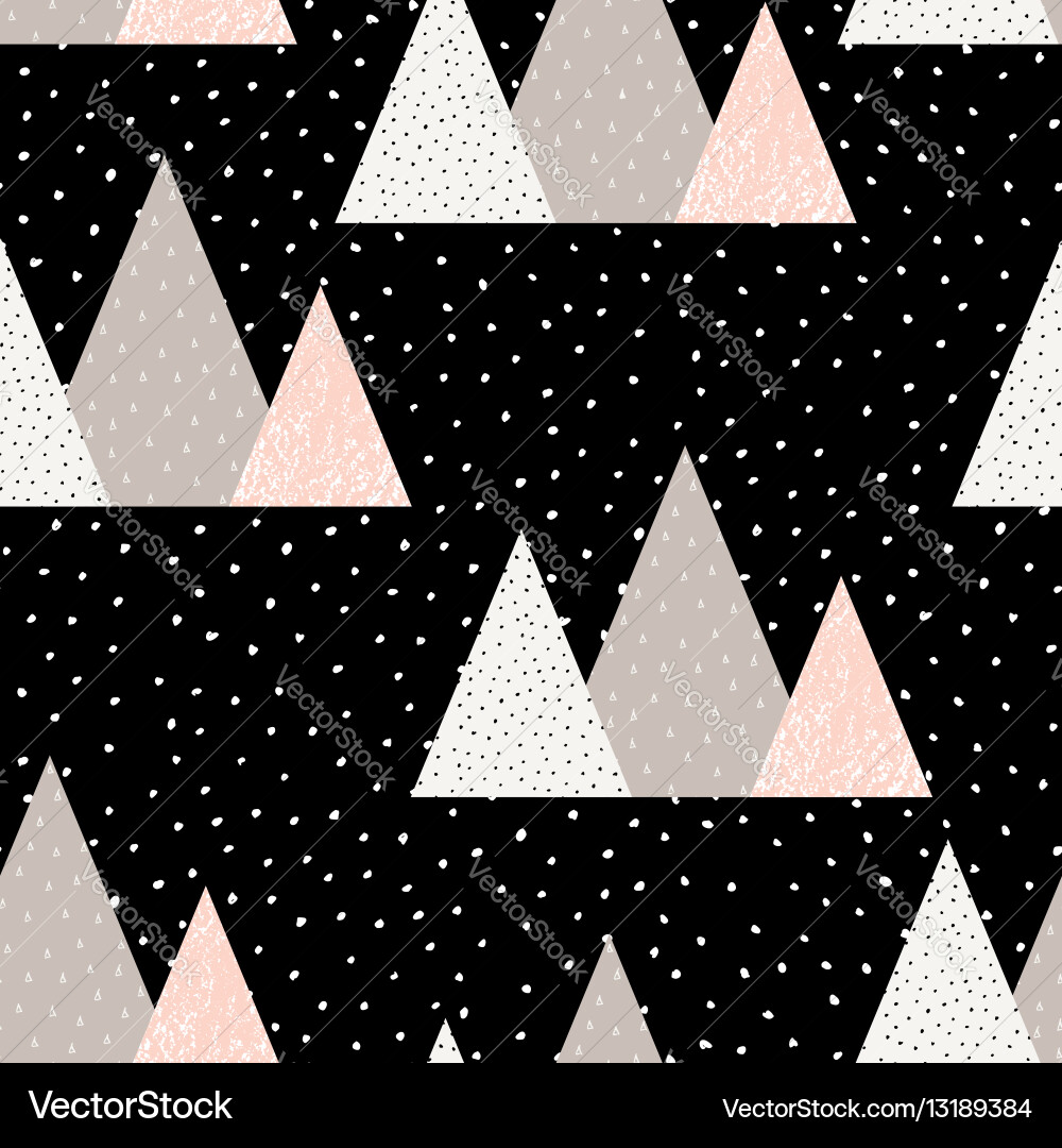 Geometric Triangle Pattern Vector Image