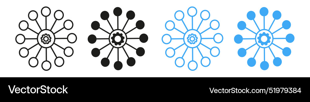 Integration icon mark in filled style Integration icon mark in filled style Vector Image
