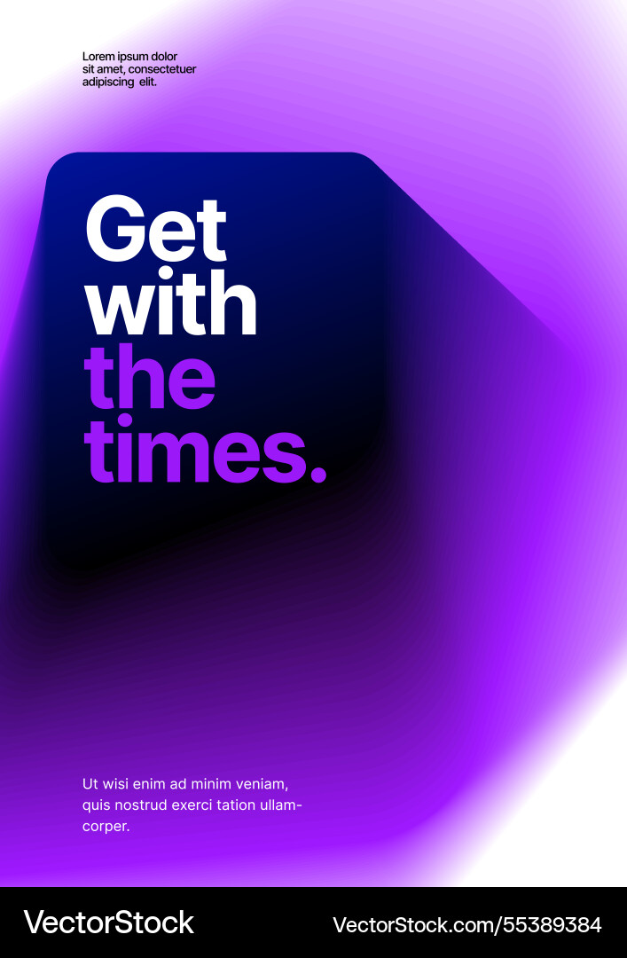 Layout template for events or business related vector image
