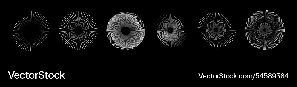 Spiral sound wave rhythm line dynamic abstract vector image