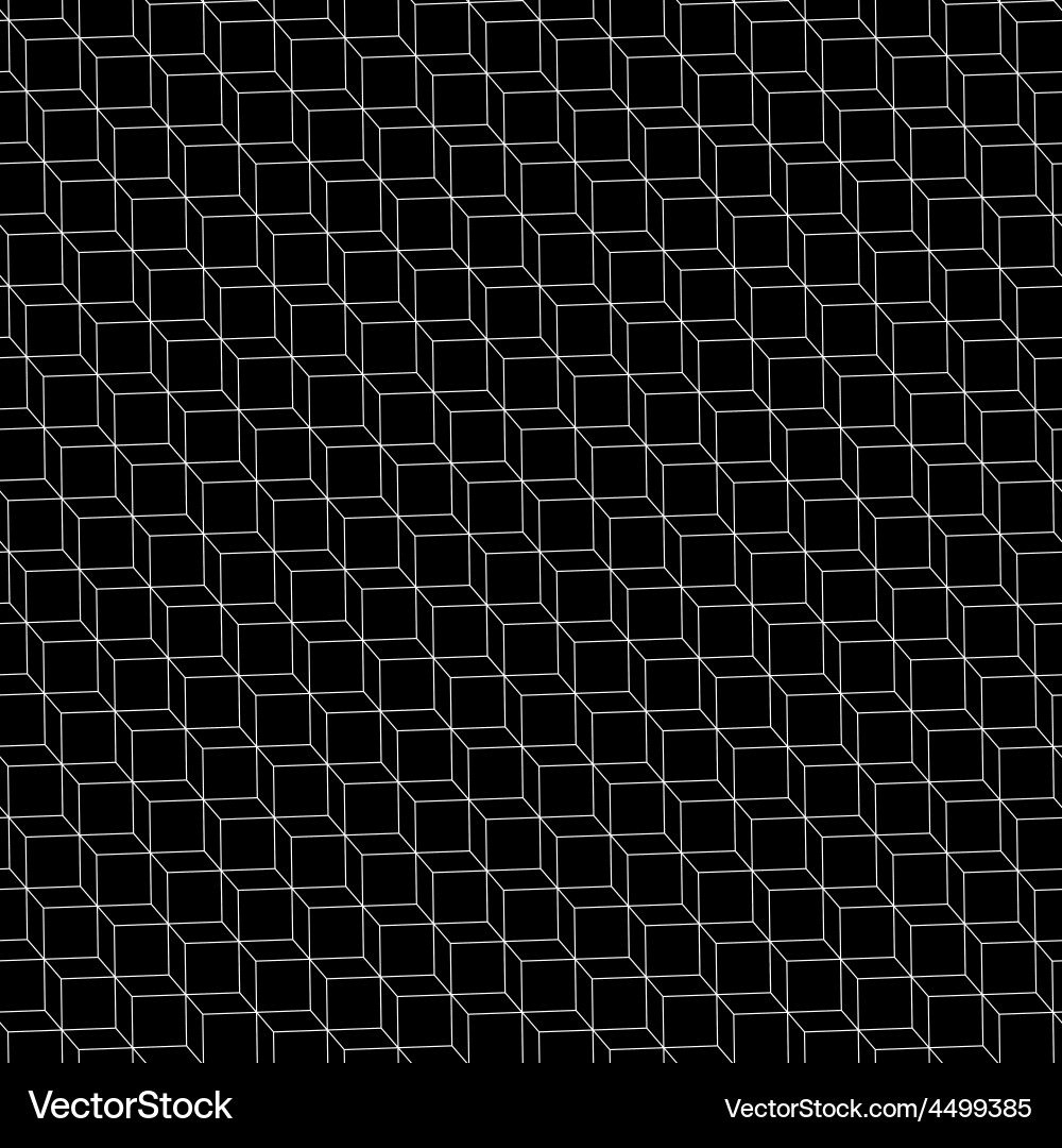 Geometric Cube Pattern vector image