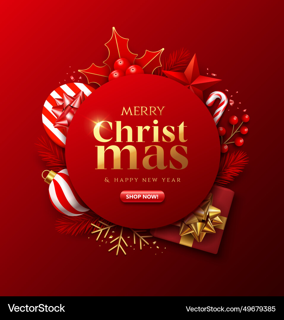 Merry christmas and happy new year sale design Merry christmas and happy new year sale design vector image