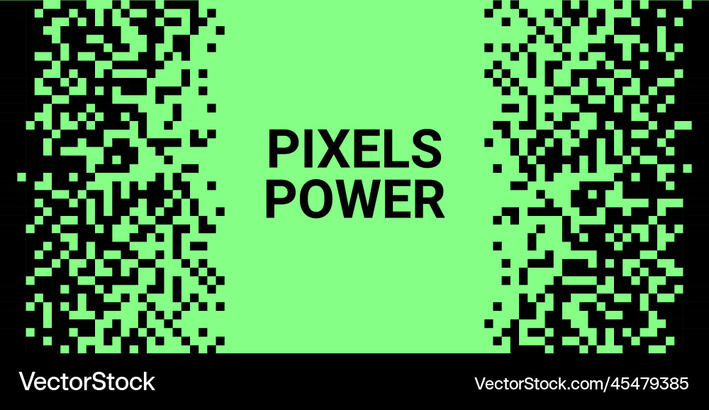 Pixel Gradient Square Pattern vector image