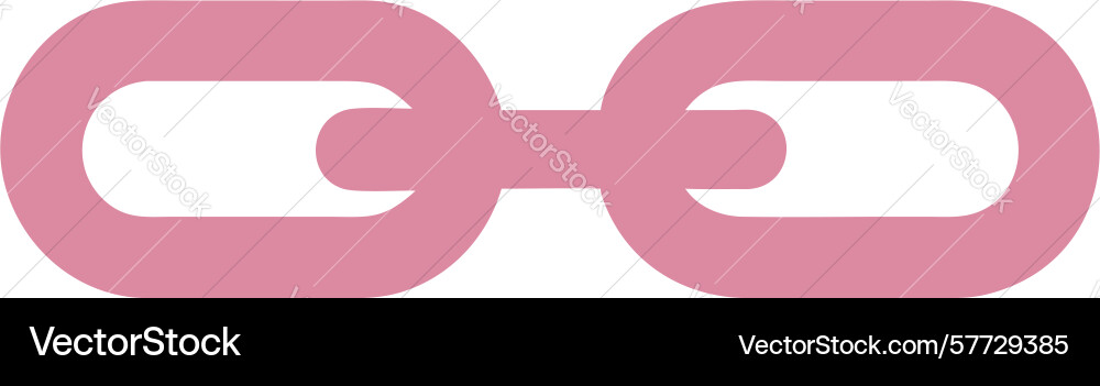Simple chain link icon connection unity symbol vector image