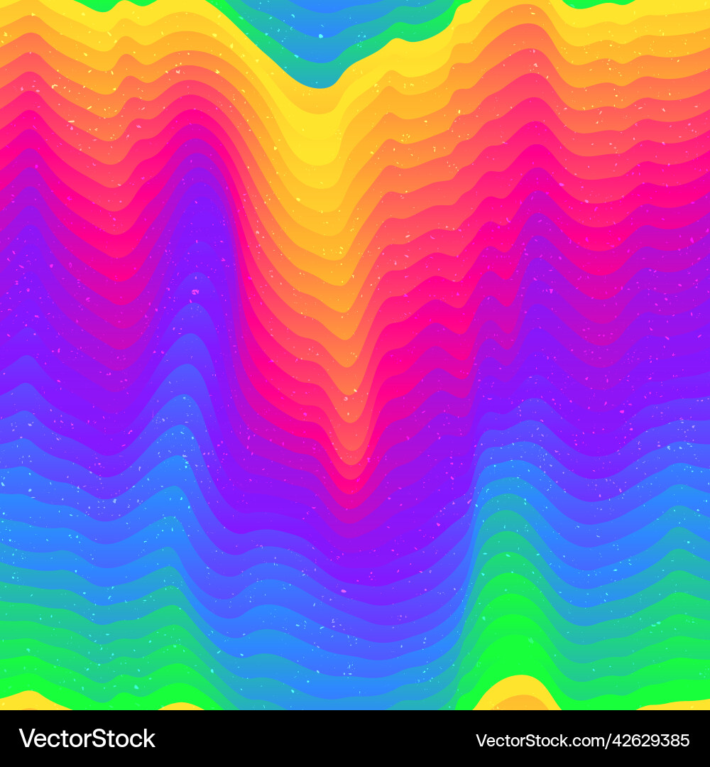 Vibrant Spectrum Wave Texture vector image