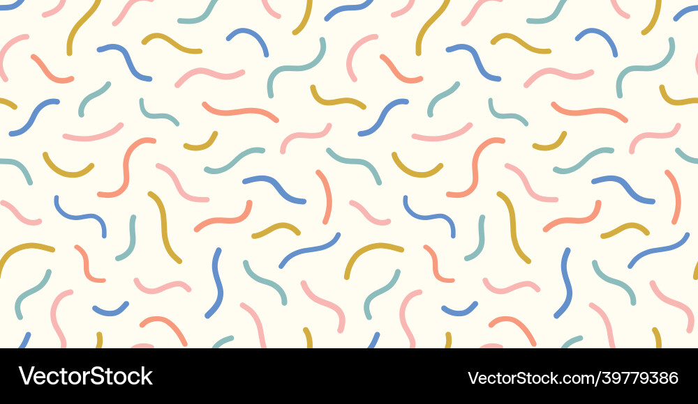 Abstract squiggle pattern background border fun Abstract squiggle pattern background border fun Vector Image