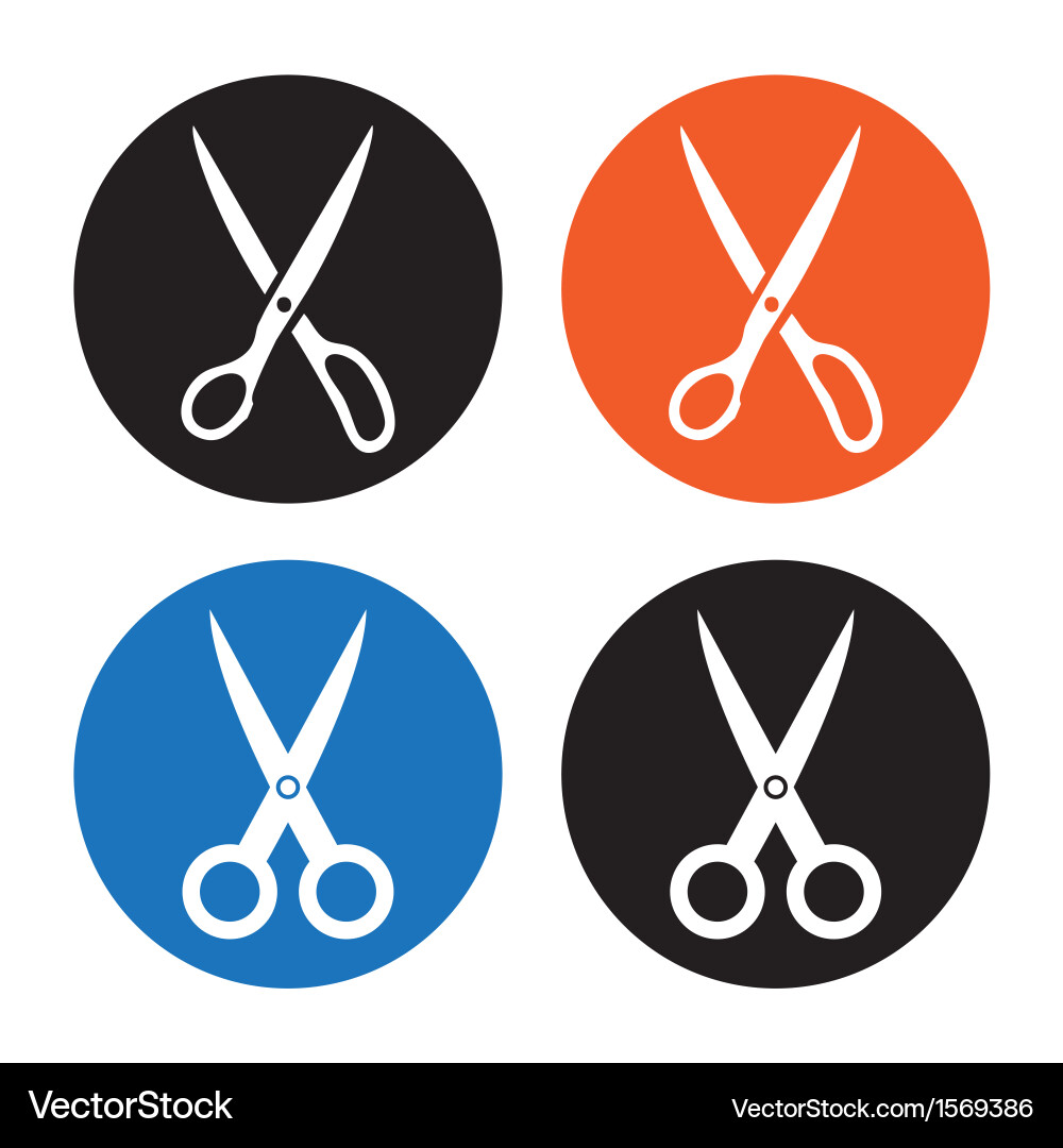 Scissors Pair Icon Vector Image