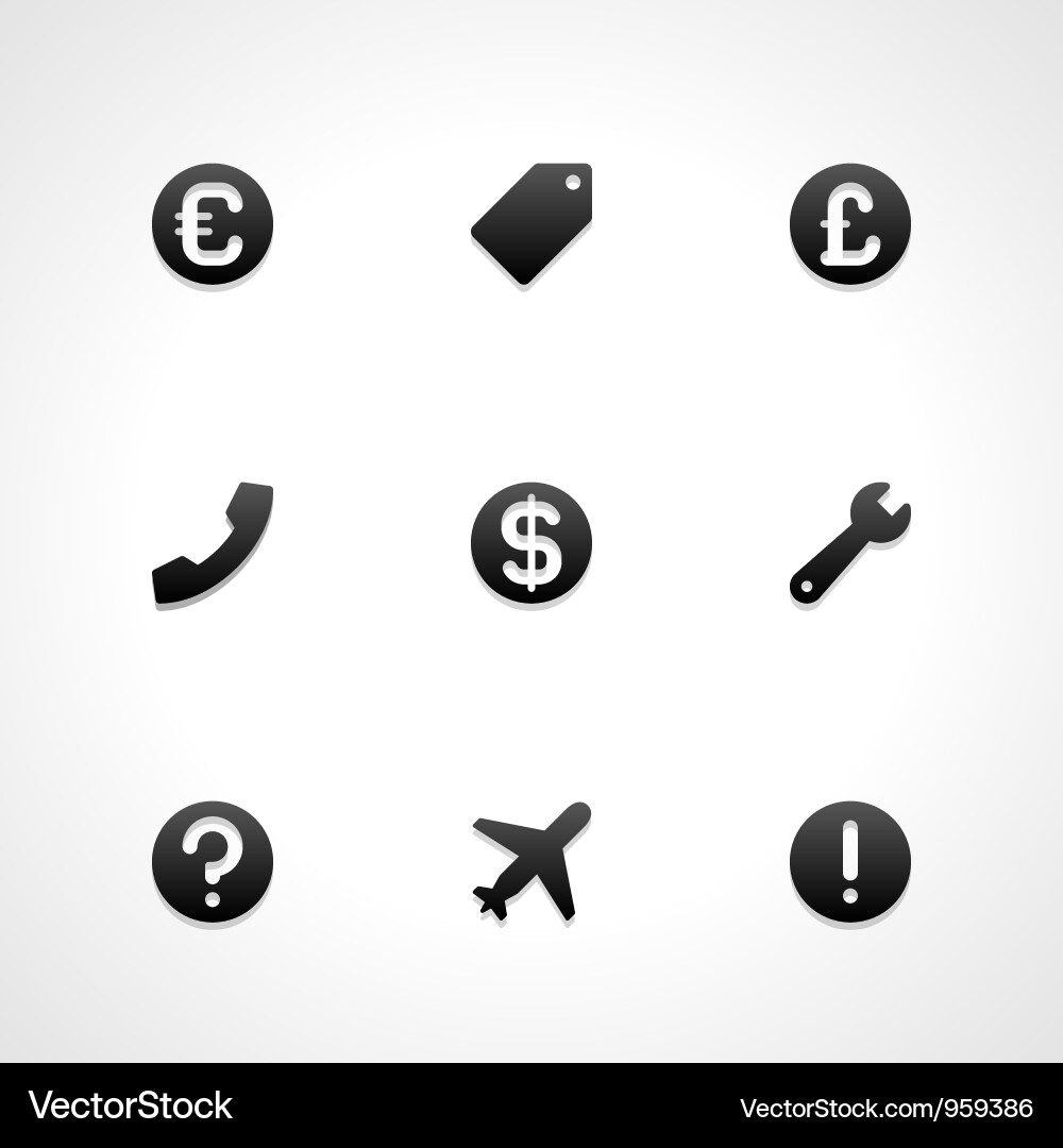 Web site icons Vector Image
