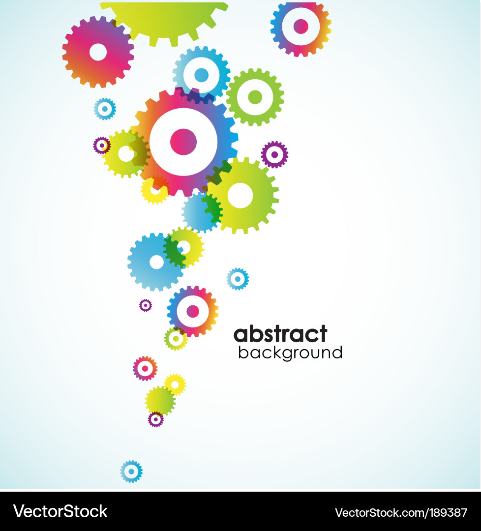 Colorful Abstract Circles Background Vector Image