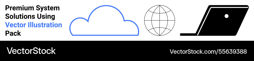 Cloud computing concept with laptop and global web Cloud computing concept with laptop and global web vector image