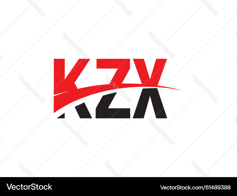 KZX Initial Letter Logo - Modern Style – Royalty-Free Vector