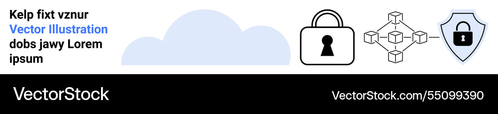 Data security and cloud storage icons Data security and cloud storage icons vector image
