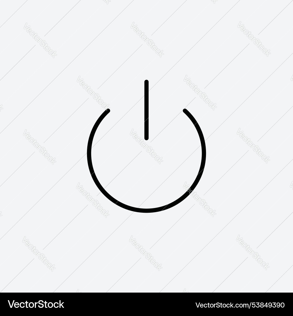 Power button icon set Power button icon set Vector Image
