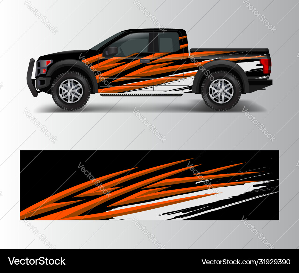 Truck & Car Racing Stripes Vinyl Vector Image