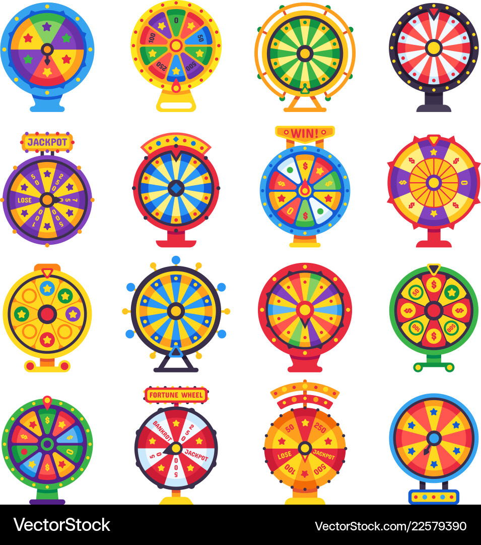 Wheel of Fortune - Lucky Spin Game – Royalty-Free Vector | VectorStock