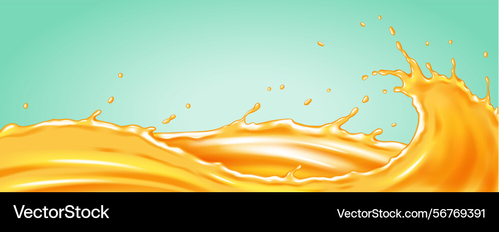 Dynamic abstract of fluid splash in motion Vector Image