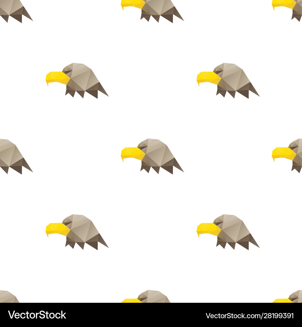 Eagle head triangle pattern backgrounds Royalty Free Vector