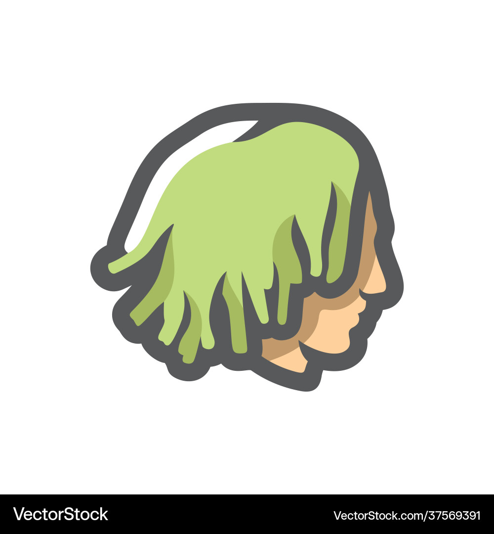 Guy with dreadlocks icon cartoon Guy with dreadlocks icon cartoon vector image